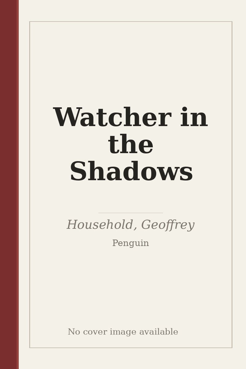 Watcher in the Shadows - no cover image available
