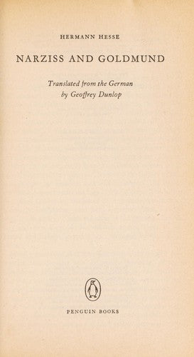 Narziss and Goldmund (Penguin Modern Classics)