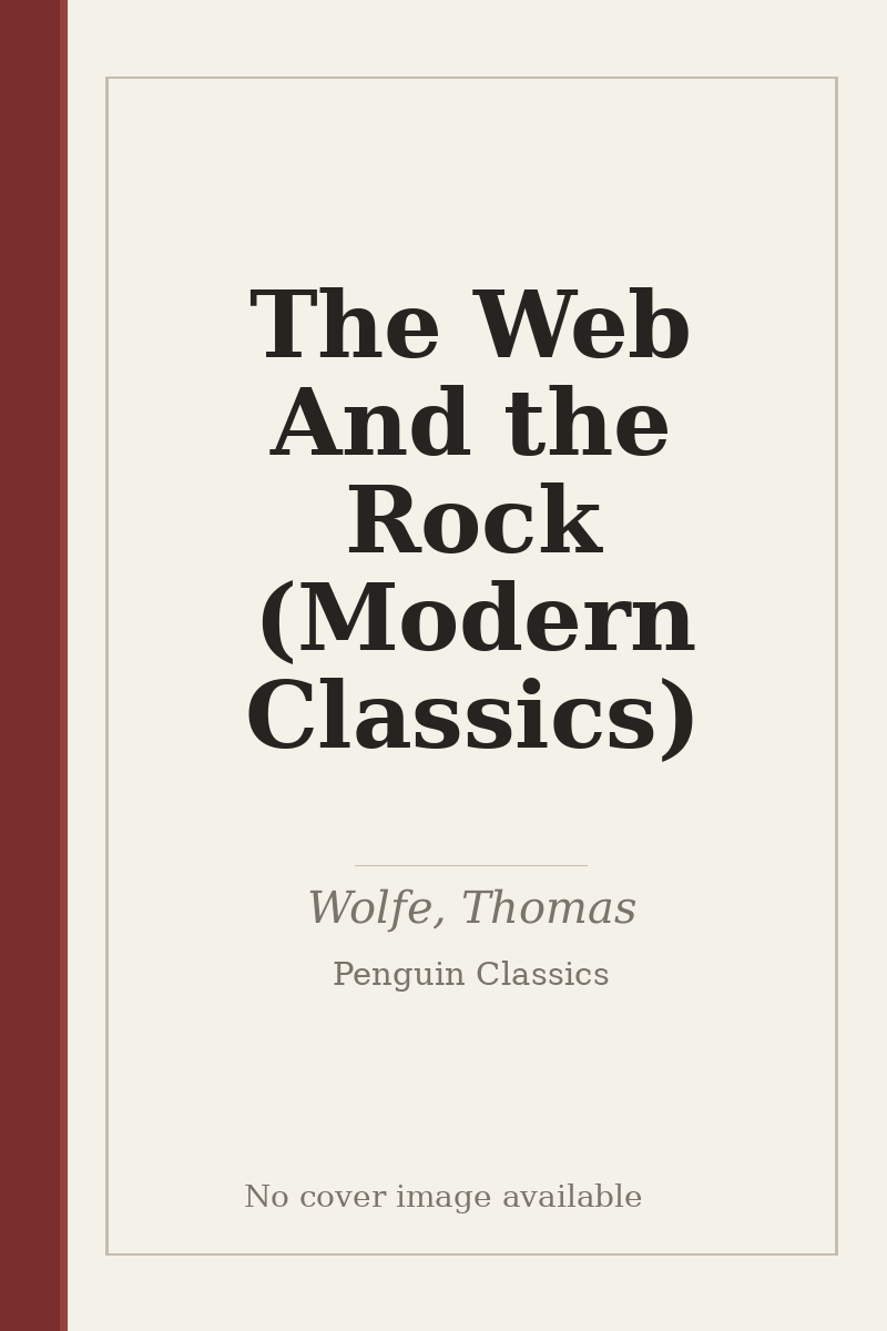 The Web And the Rock (Modern Classics) - no cover image available