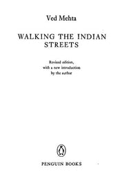 Walking the Indian Streets