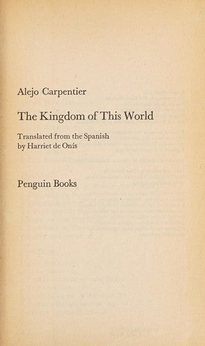 The Kingdom of This World (Modern Classics)