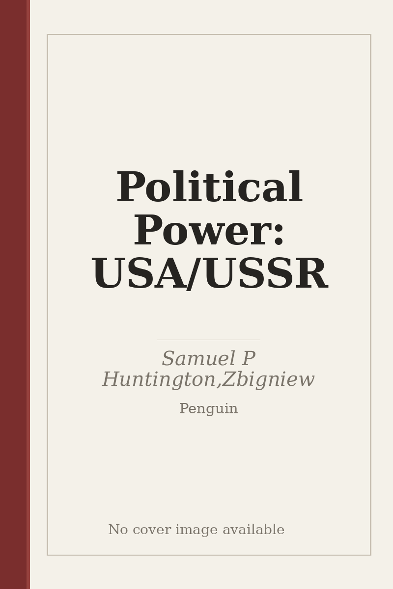 Political Power: USA/USSR - no cover image available
