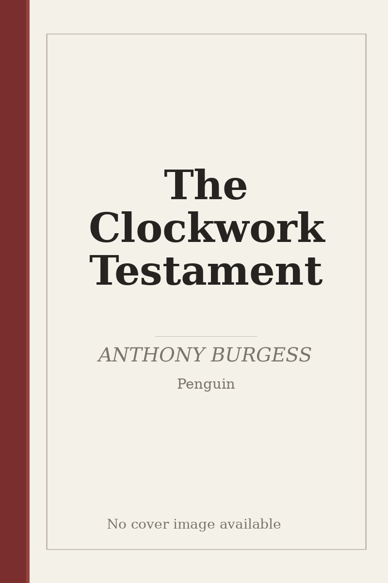 The Clockwork Testament - no cover image available