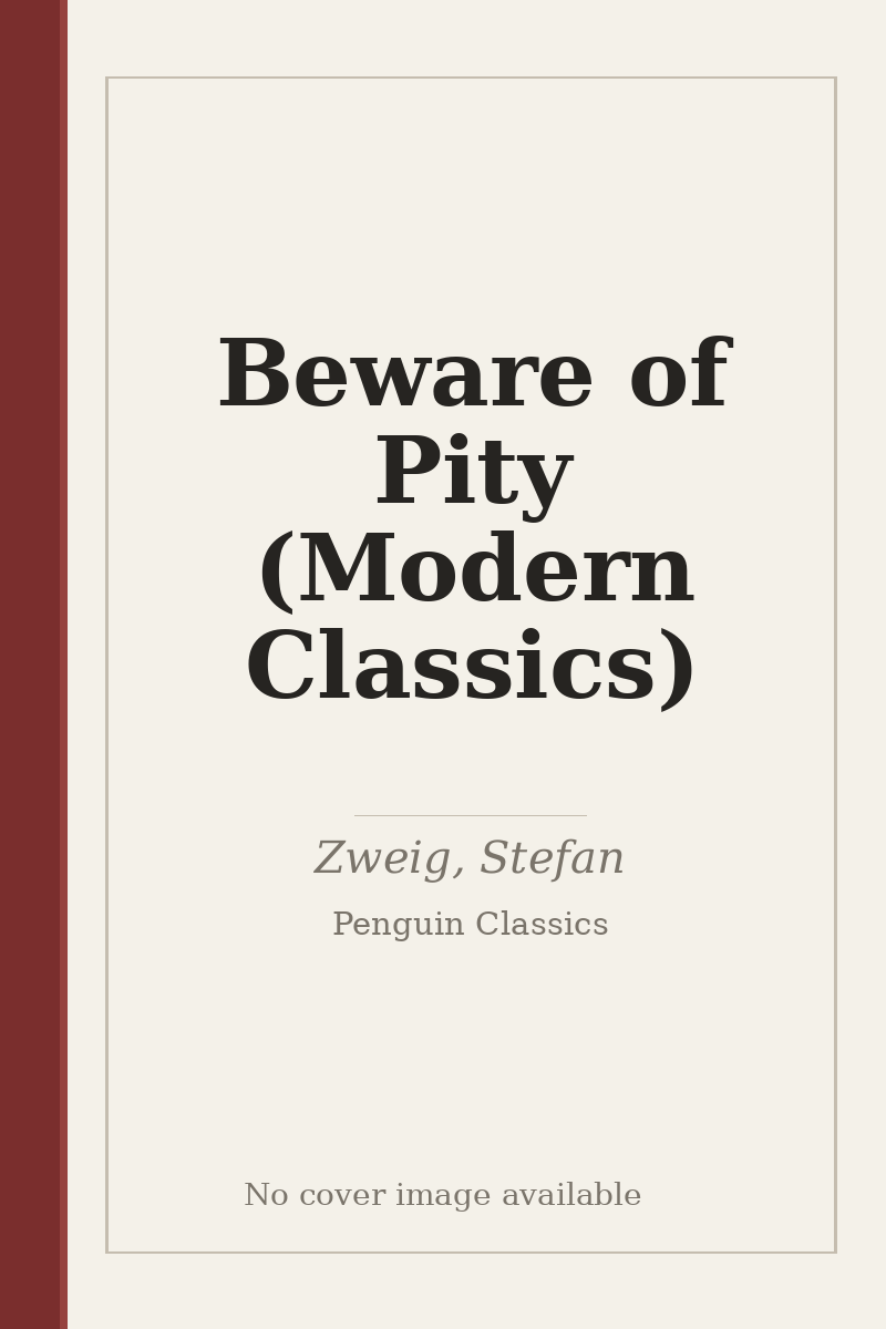 Beware of Pity (Modern Classics) - no cover image available
