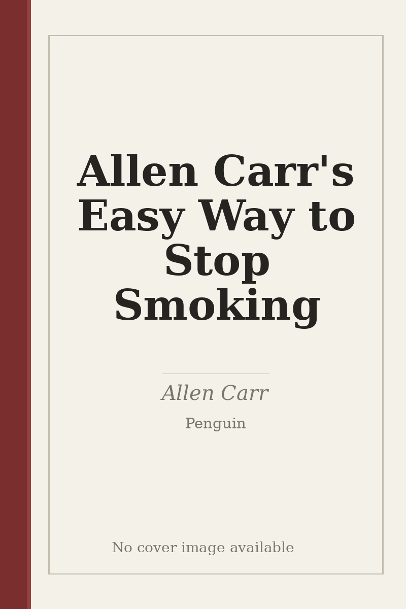 Allen Carr's Easy Way to Stop Smoking - no cover image available