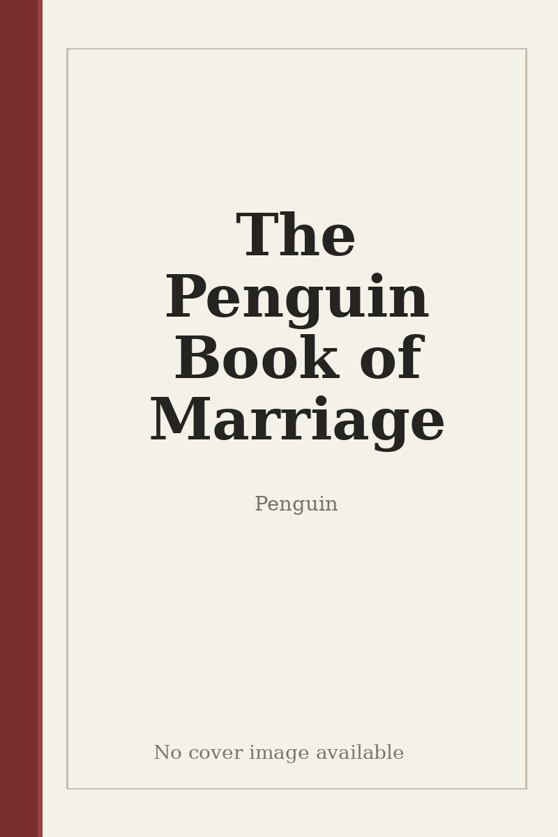 The Penguin Book of Marriage - no cover image available