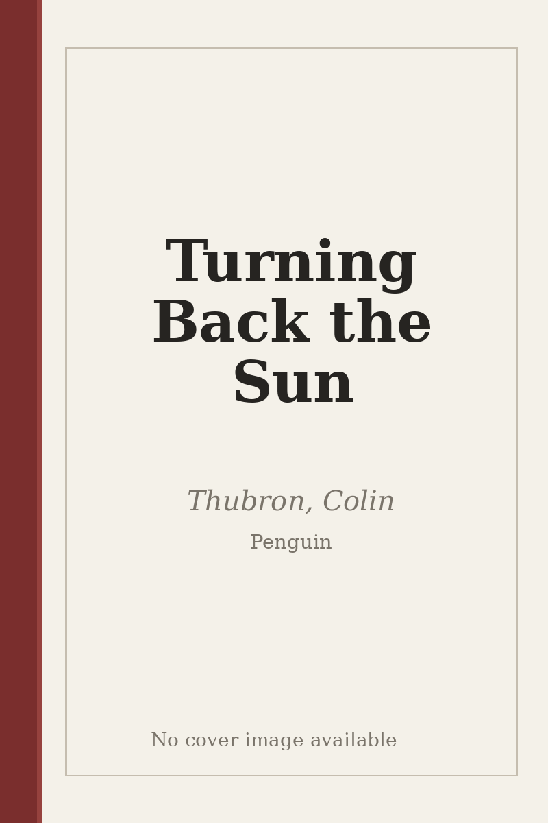 Turning Back the Sun - no cover image available