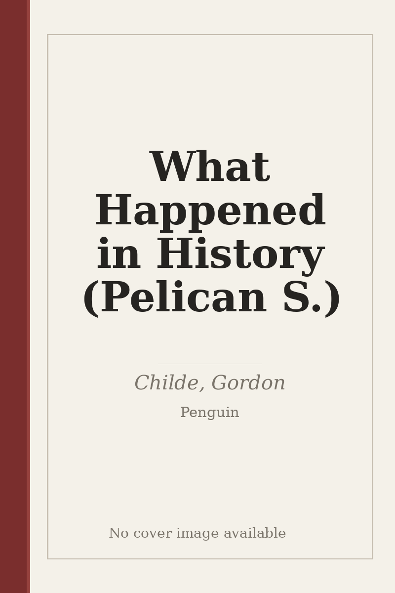 What Happened in History (Pelican S.) - no cover image available