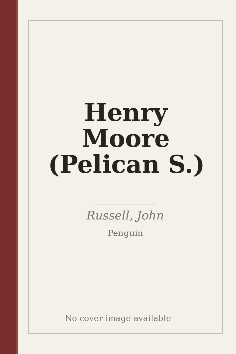 Henry Moore (Pelican S.) - no cover image available