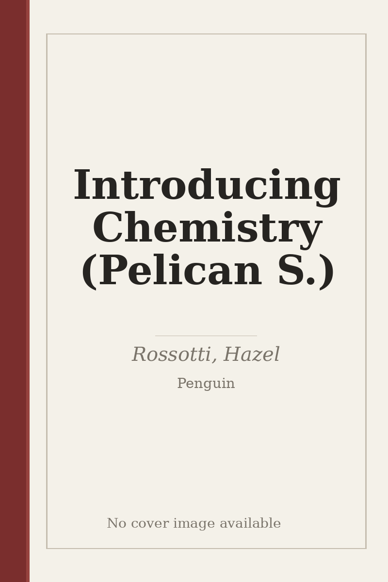 Introducing Chemistry (Pelican S.) - no cover image available