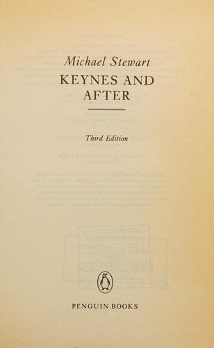 Keynes And After (Pelican S.)