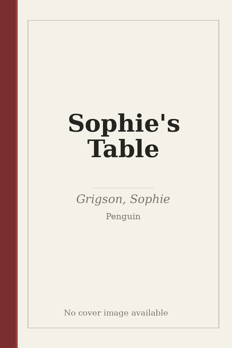 Sophie's Table - no cover image available