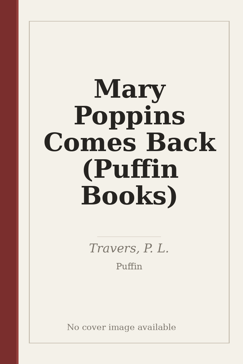 Mary Poppins Comes Back (Puffin Books) - no cover image available