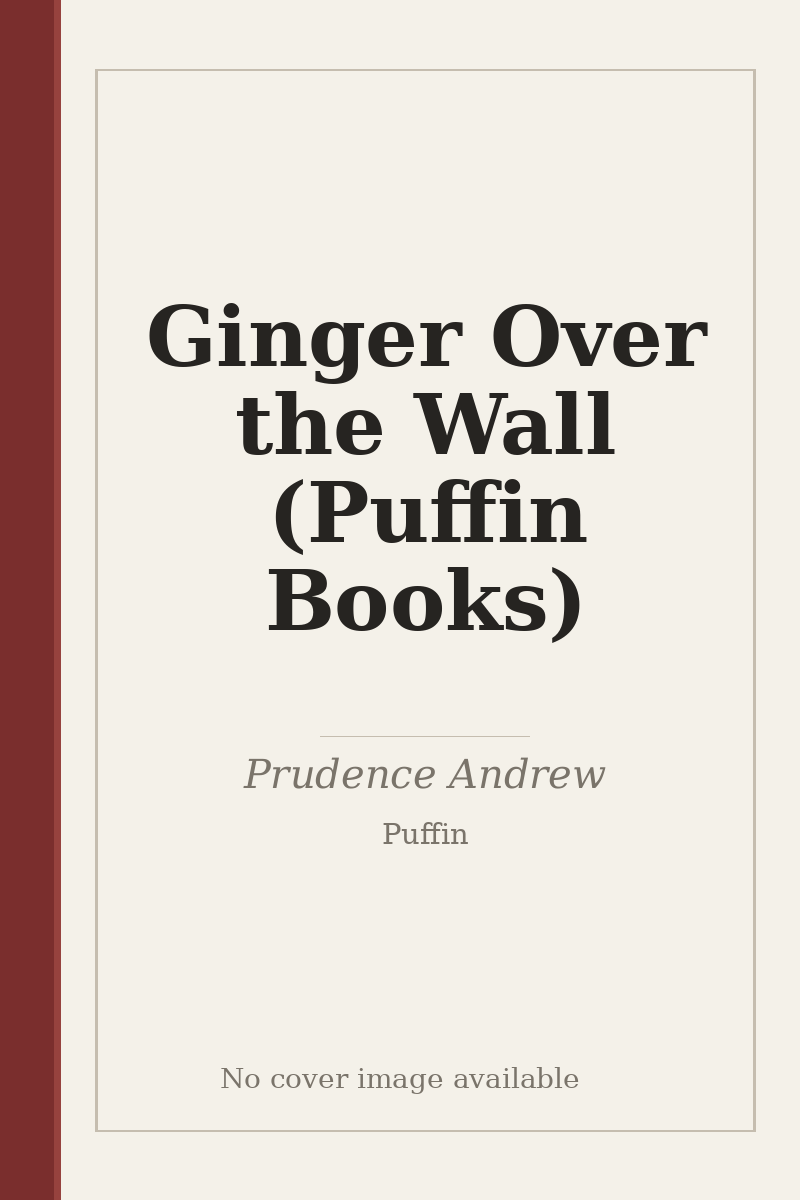Ginger Over the Wall (Puffin Books) - no cover image available