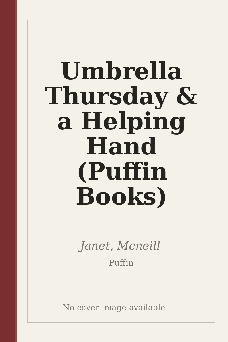 Umbrella Thursday & a Helping Hand (Puffin Books) - no cover image available