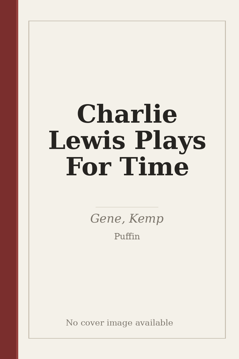 Charlie Lewis Plays For Time - no cover image available