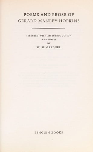 Poems and Prose