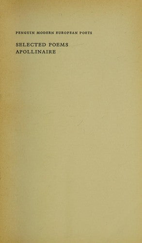 Selected Poems (Modern European Poets S.)