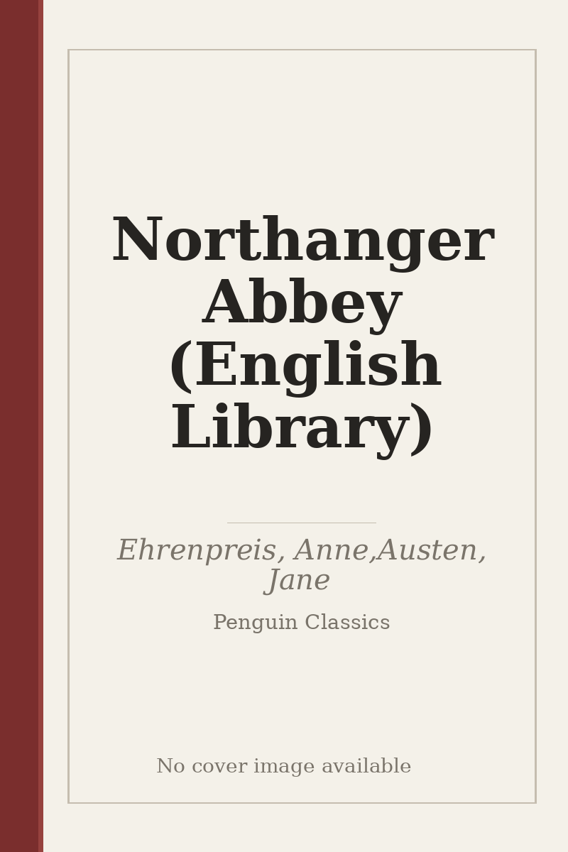 Northanger Abbey (English Library) - no cover image available