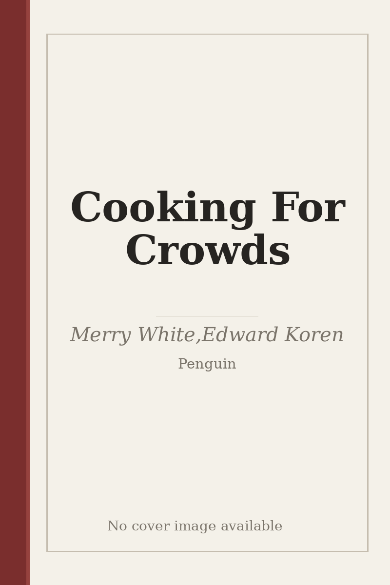 Cooking For Crowds - no cover image available