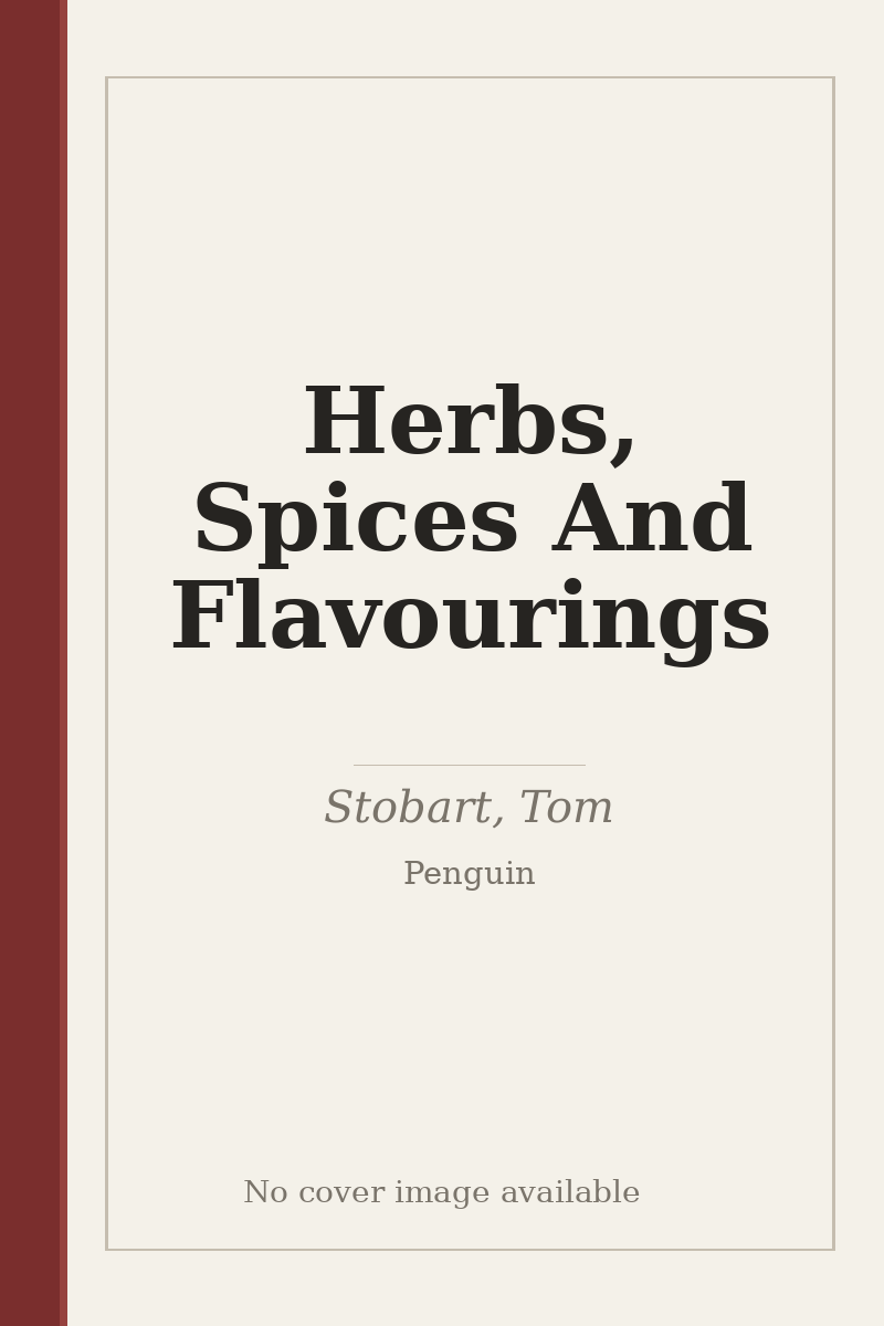 Herbs, Spices And Flavourings - no cover image available