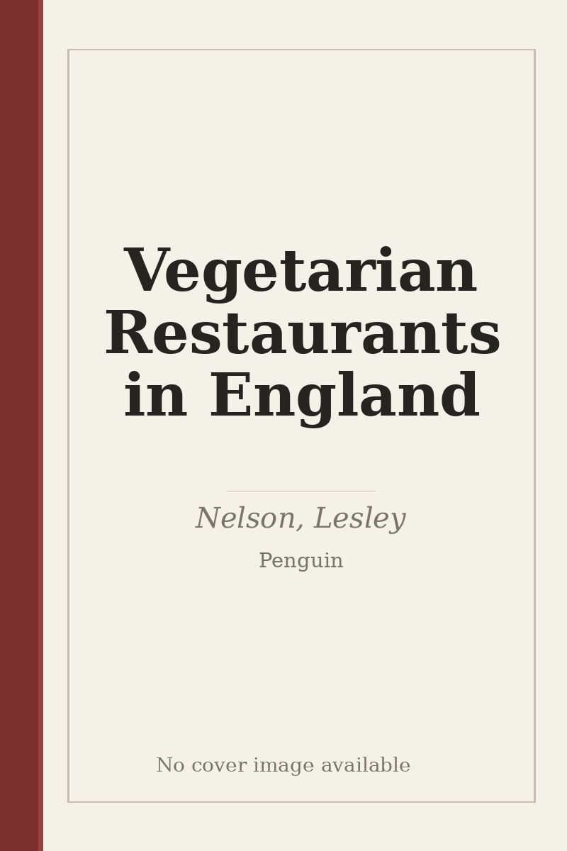 Vegetarian Restaurants in England - no cover image available