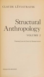 Structural Anthropology,Vol.1
