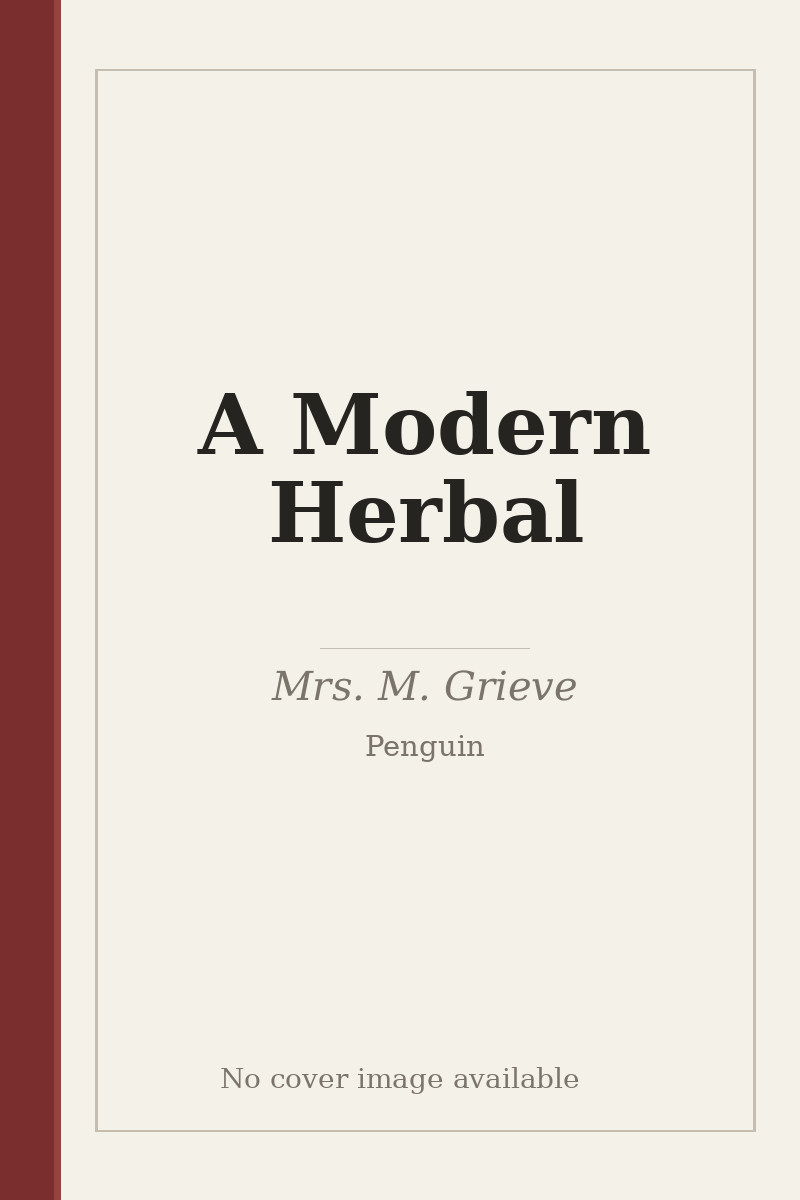 A Modern Herbal - no cover image available