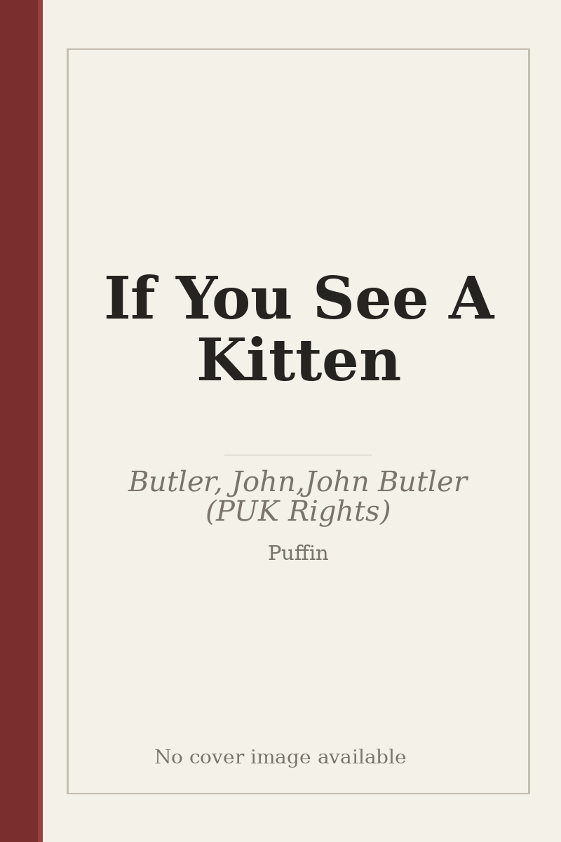 If You See A Kitten - no cover image available