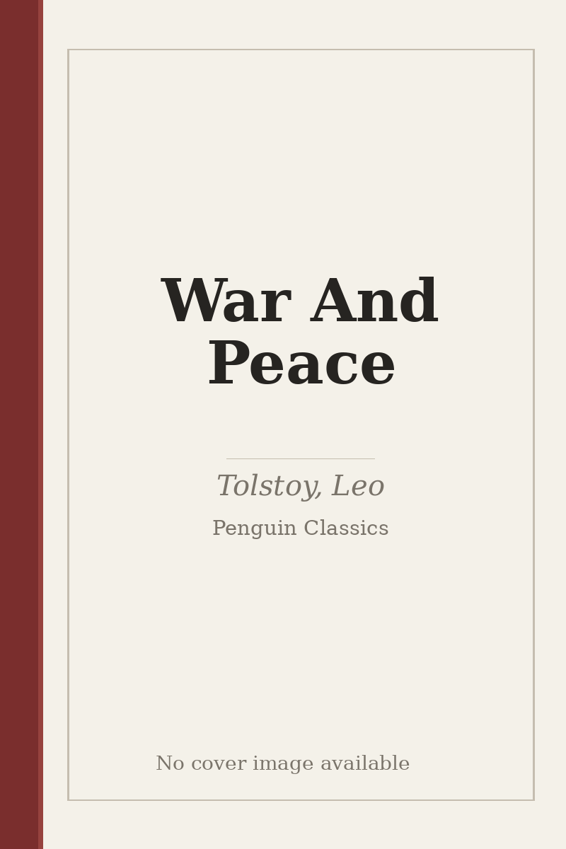 War And Peace - no cover image available