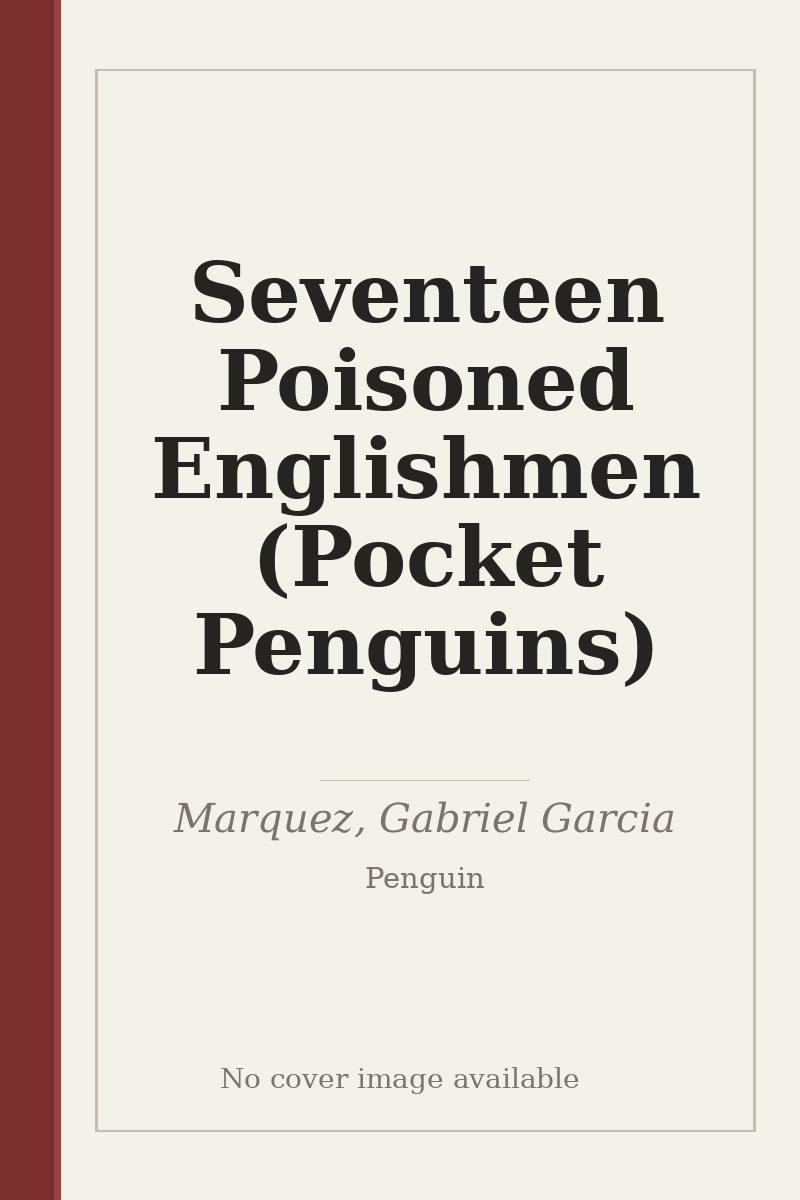 Seventeen Poisoned Englishmen (Pocket Penguins) - no cover image available
