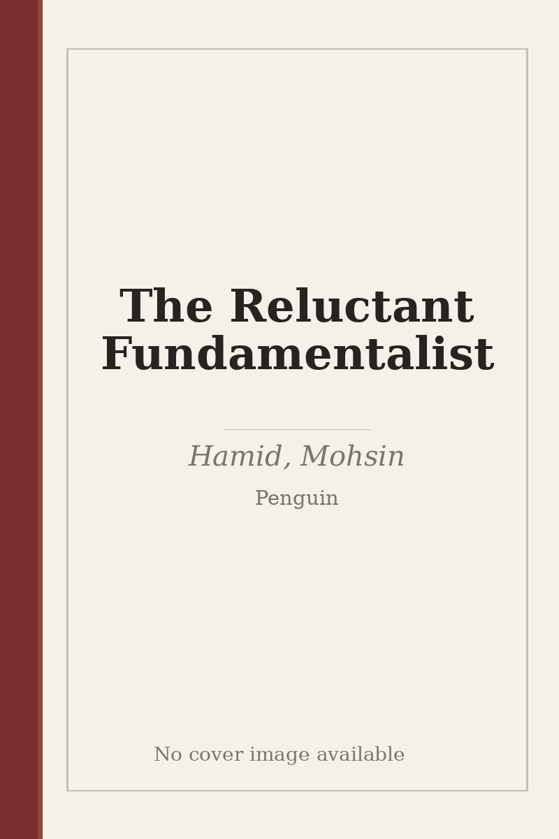 The Reluctant Fundamentalist - no cover image available