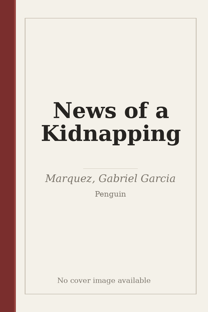 News of a Kidnapping - no cover image available