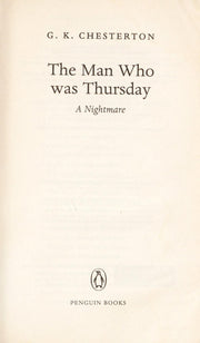 The Man Who Was Thursday: A Nightmare