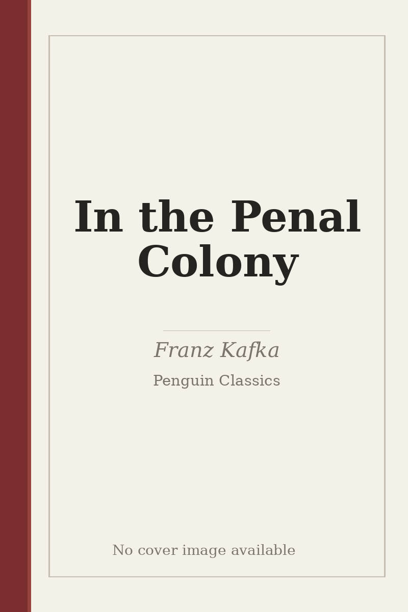 In the Penal Colony - no cover image available