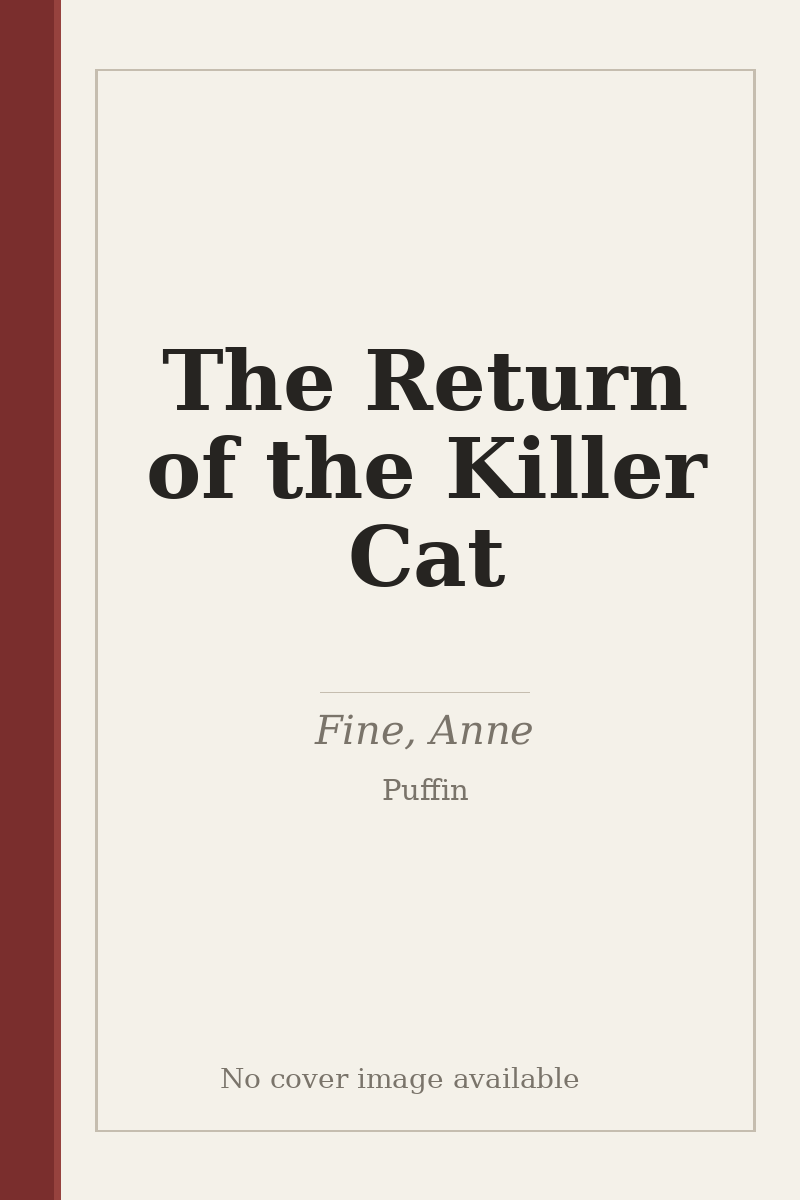 The Return of the Killer Cat - no cover image available