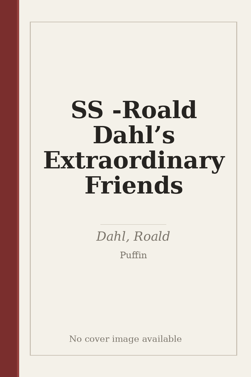 SS - Roald Dahl’s Extraordinary Friends - no cover image available