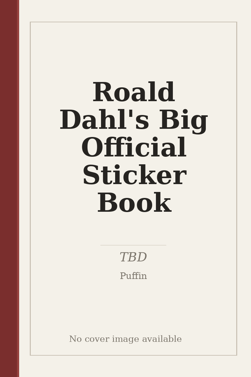Roald Dahl's Big Official Sticker Book - no cover image available