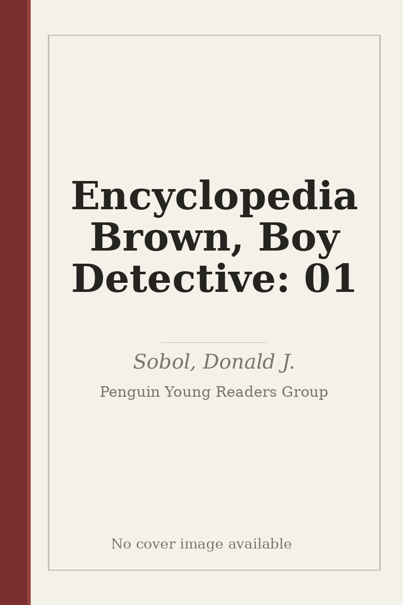 Encyclopedia Brown, Boy Detective: 01 - no cover image available
