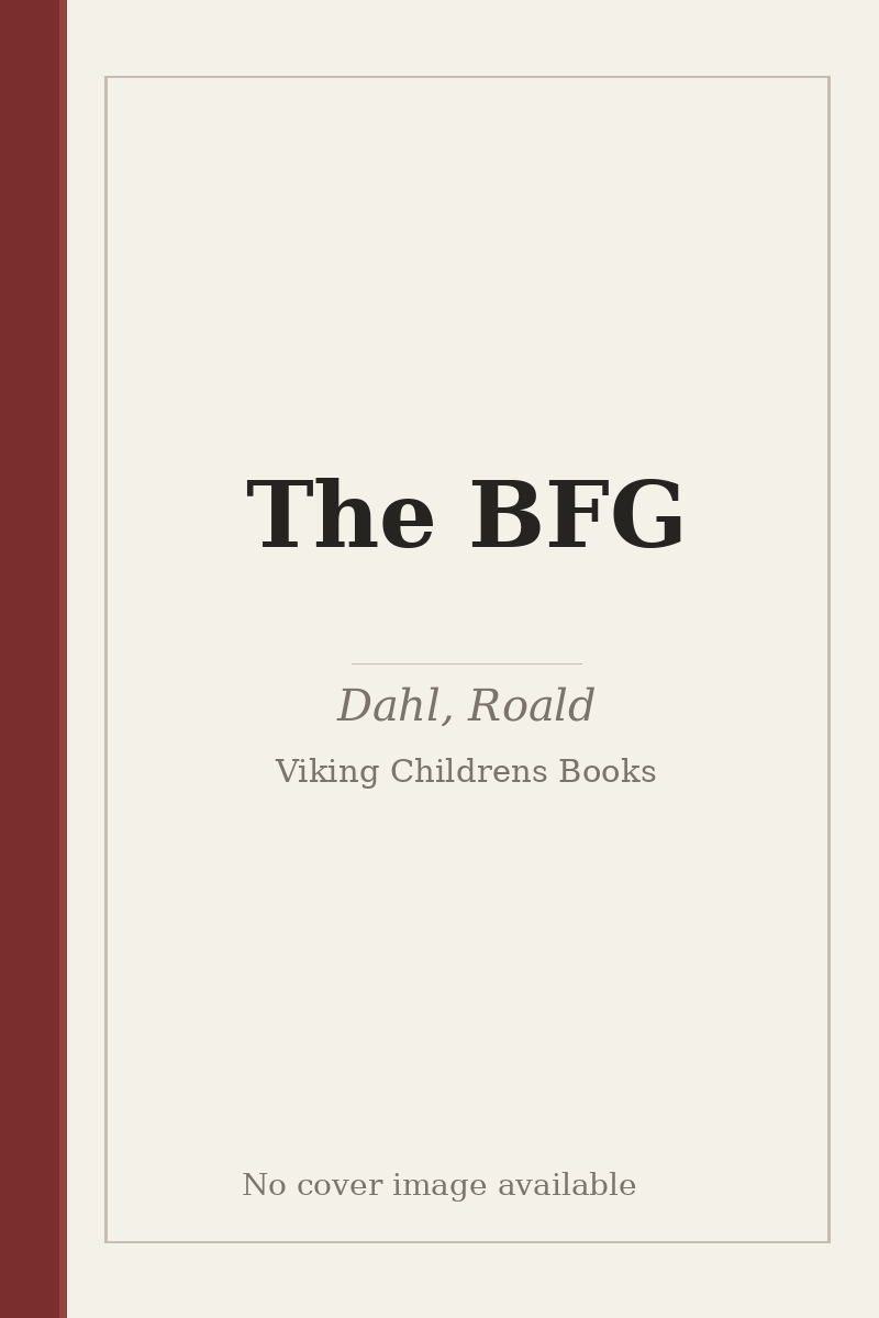 The BFG - no cover image available
