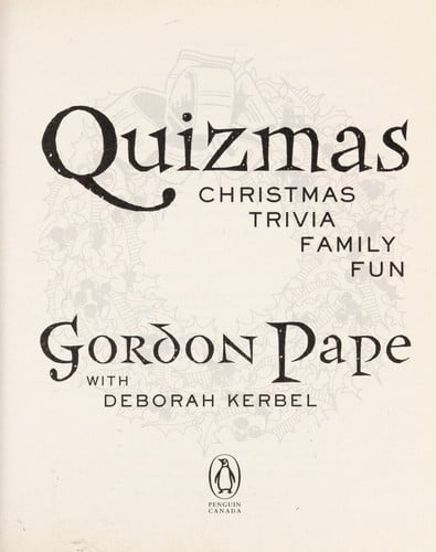 Quizmas Christmas Trivia Family Fun