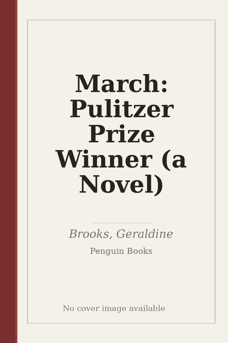 March: Pulitzer Prize Winner (a Novel) - no cover image available