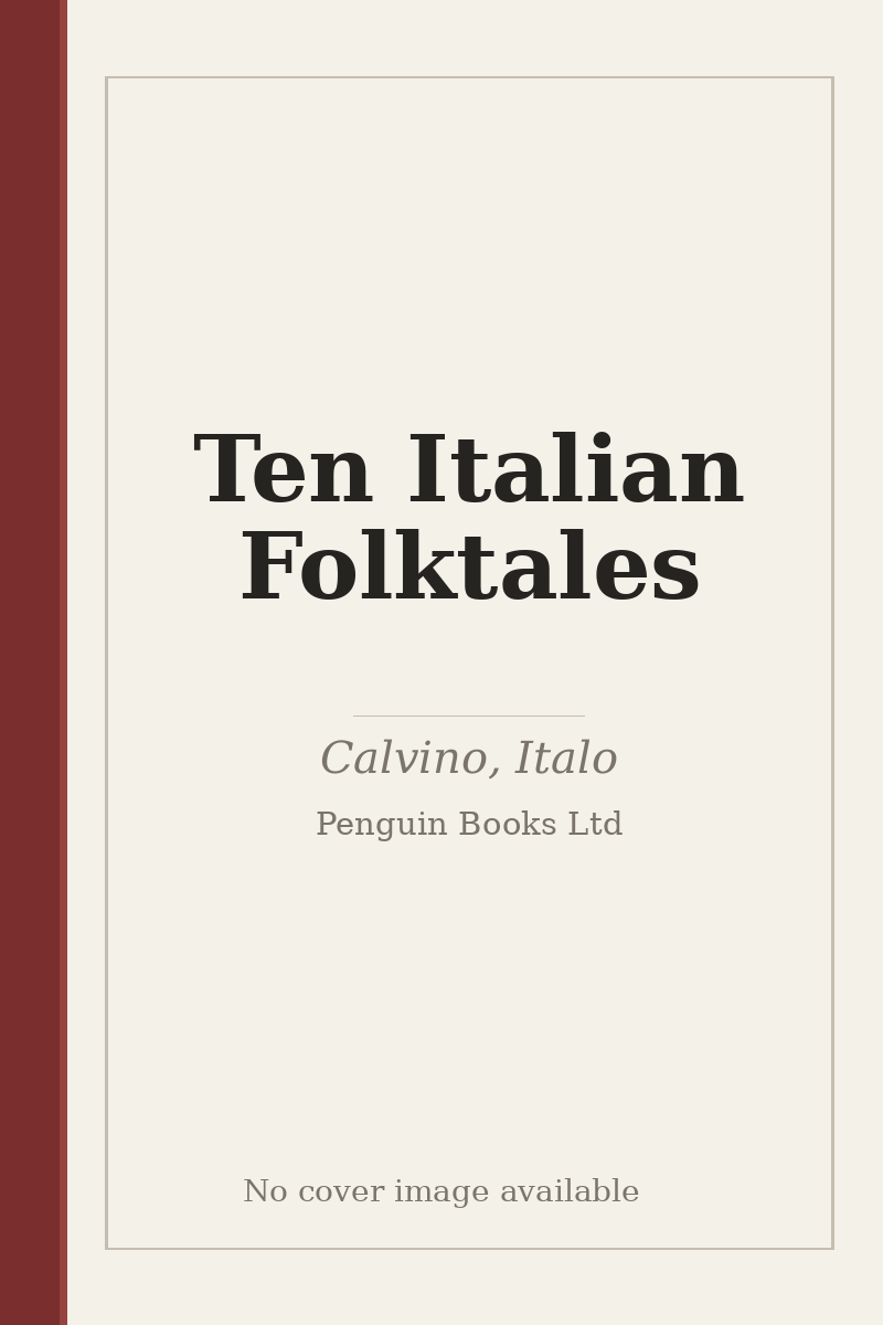 Ten Italian Folktales - no cover image available