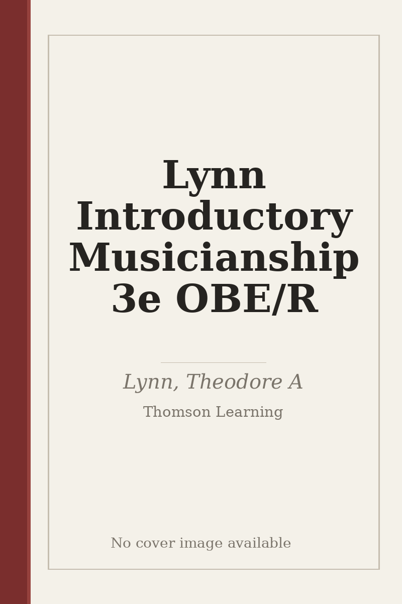 Lynn Introductory Musicianship 3e OBE/R - no cover image available
