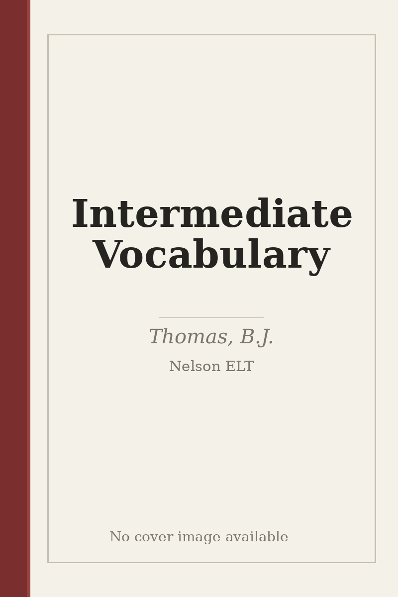 Intermediate Vocabulary - no cover image available