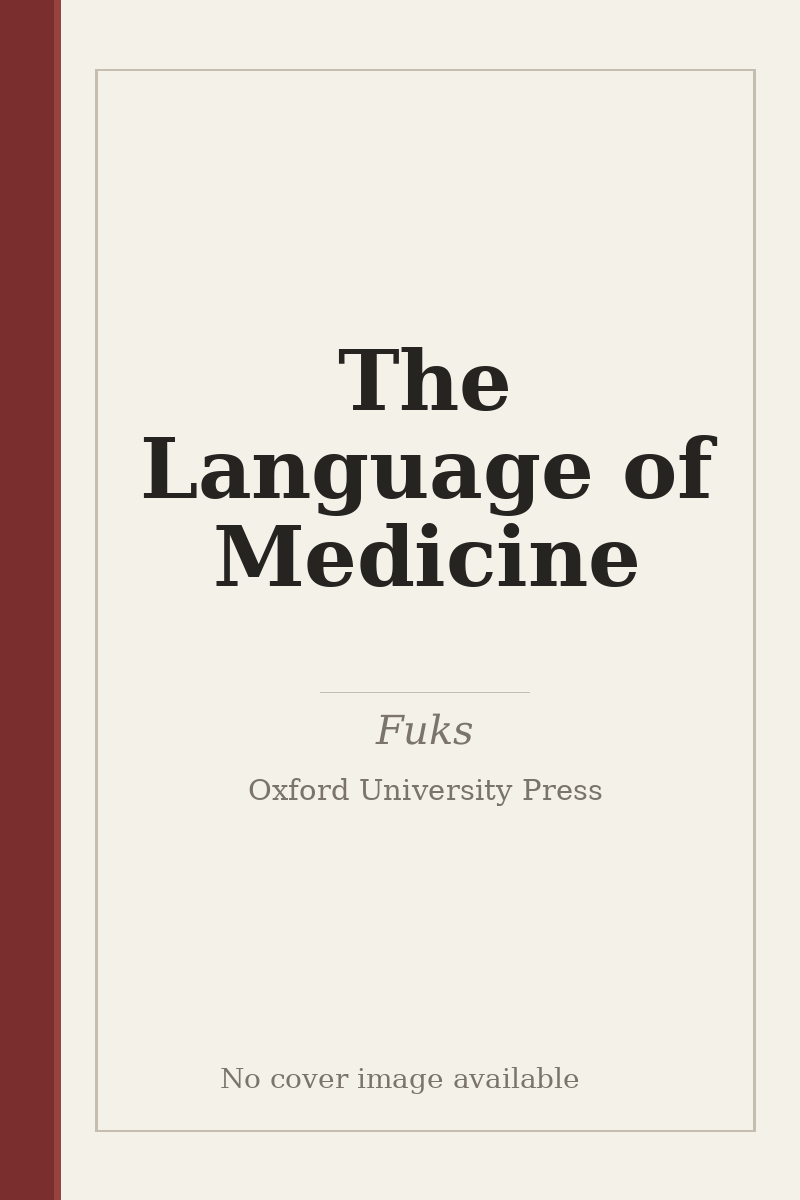 The Language of Medicine - no cover image available