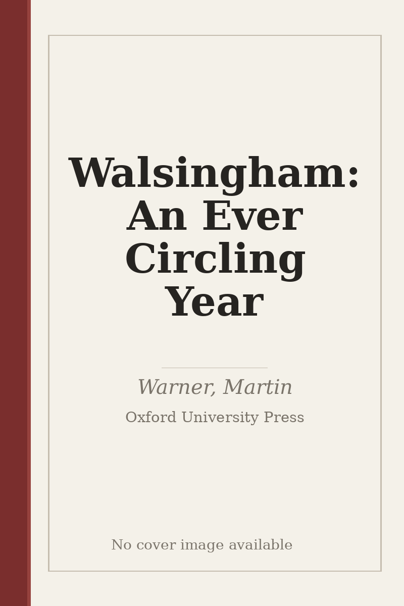 Walsingham: An Ever Circling Year - no cover image available