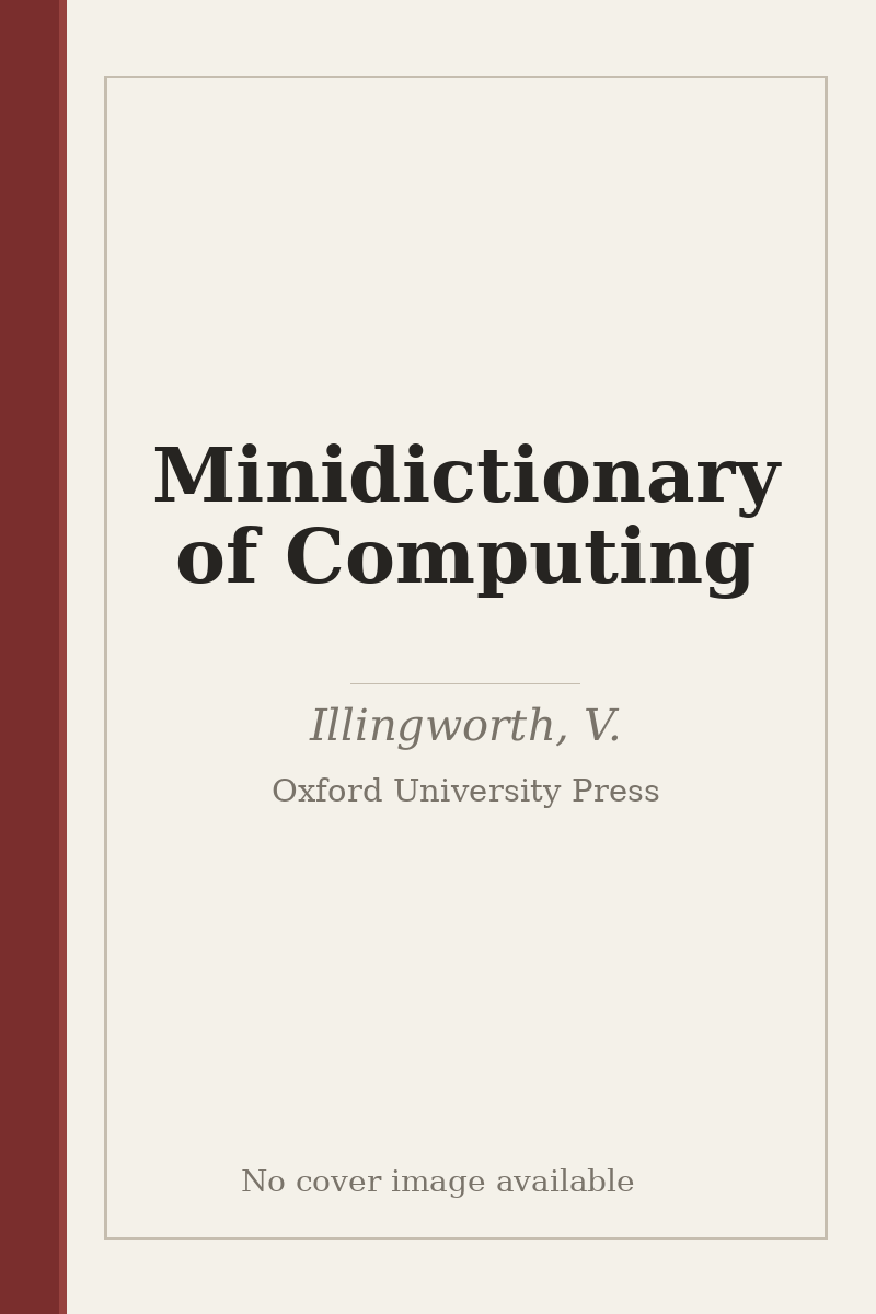 Minidictionary of Computing - no cover image available