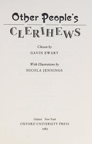 Other People's Clerihews