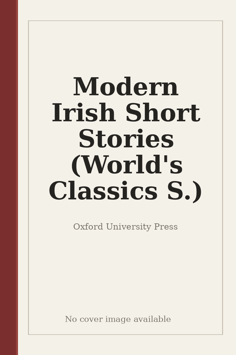 Modern Irish Short Stories (World's Classics S.) - no cover image available